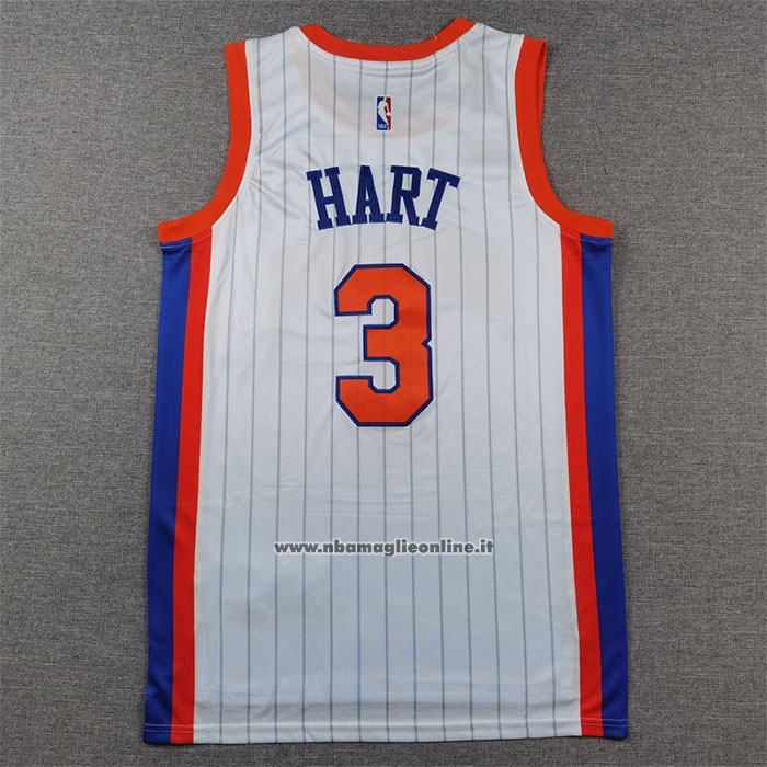 Maglia New York Knicks Josh Hart #3 Citta 2024-25 Bianco